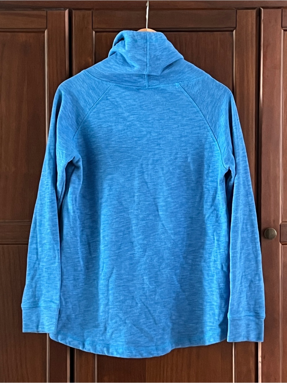 Black Dog "Life Off the Leash" Women's Cowl Neck Pullover Sweatshirt Cobalt S - Picture 2 of 6